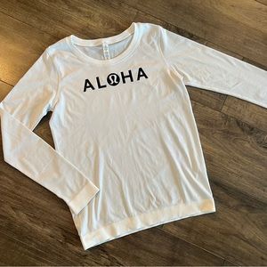 ALOHA Lululemon long sleeve- size 4
